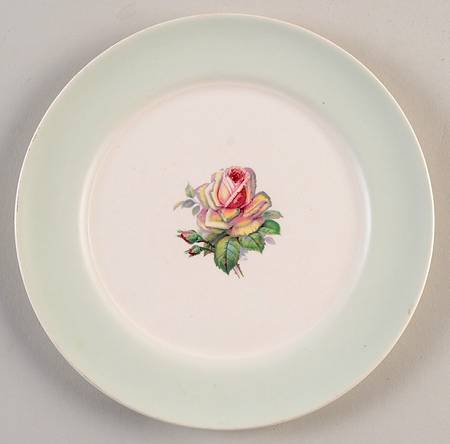 Tea Rose Salad Plate
