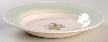 Tea Rose Rim Soup Bowl