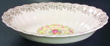 Toledo Delight White 9" Oval Vegetable Bowl