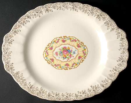 Toledo Delight White 13" Oval Serving Platter