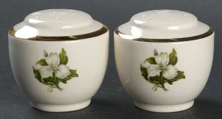 Trillium White (Glamour, Coupe) Salt & Pepper Set
