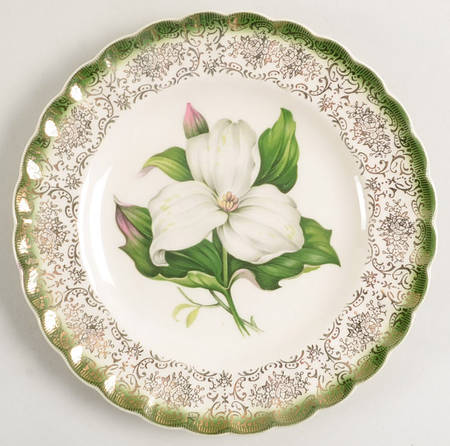 Trillium (Mandarin Green) Bread & Butter Plate