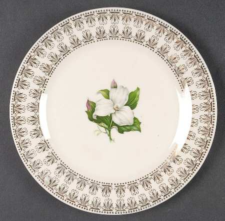 Trillium Bread & Butter Plate by Limoges-American