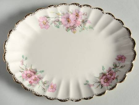 Wild Rose (Gold Trim) Relish/Gravy Underplate
