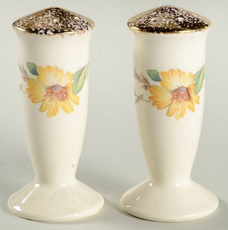 Yellow Daisy (Gold Trim) Salt & Pepper Set