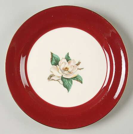 Burgundy Salad Plate by Lifetime