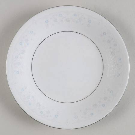 Brocade Blue and Pink Salad Plate