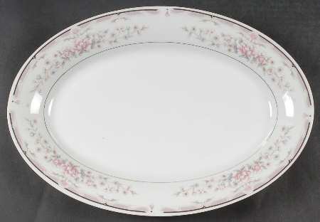 Donna (Gold Verge) 14" Oval Serving Platter