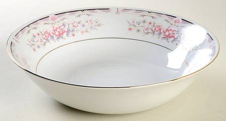 Donna (Gold Verge) 9" Round Vegetable Bowl