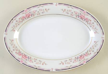 Donna (Gold Verge) 14" Oval Serving Platter