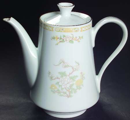 Jade Tree (Gold Trim) Coffee Pot & Lid