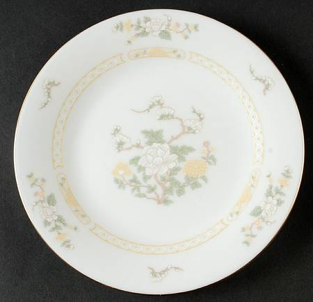 Jade Tree (Gold Trim) Salad Plate by Liling