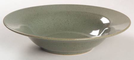 Green Tea (Round) Rim Soup Bowl