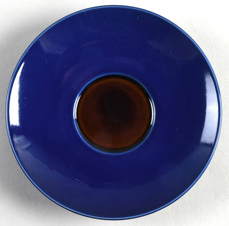Yo Han Cobalt Blue and Mahogany Saucer