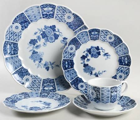 Blue Imari (L & M) 5 Piece Place Setting