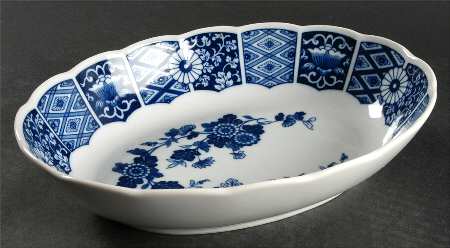 Blue Imari (L & M) 10" Oval Vegetable Bowl