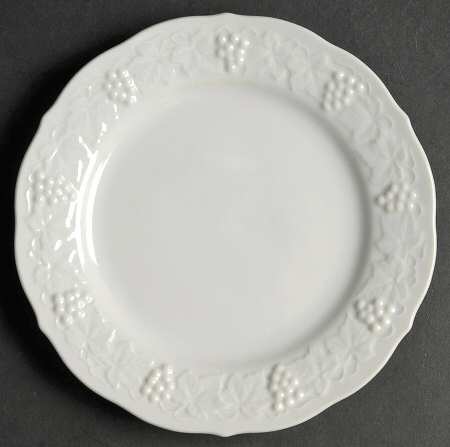 White Champagne Bread & Butter Plate
