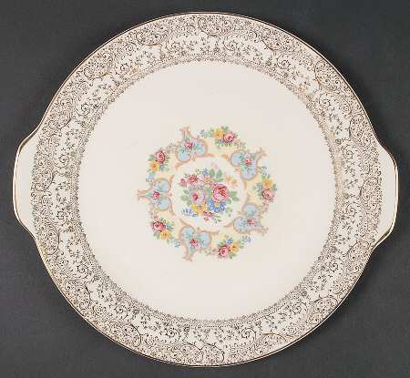 Parisian Center Handled Cake Plate
