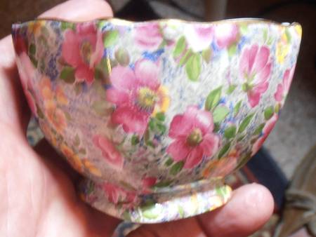 Anemone Chintz Open Sugar Bowl