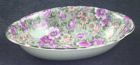 Briar Rose Oval Sweet Meat Dish