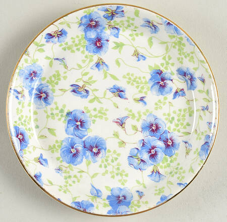 Pansy 4" Round Sweet Meat Dish