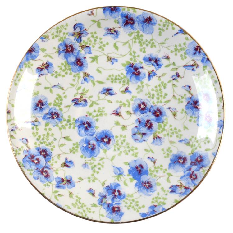 Pansy Saucer for Flat Cup