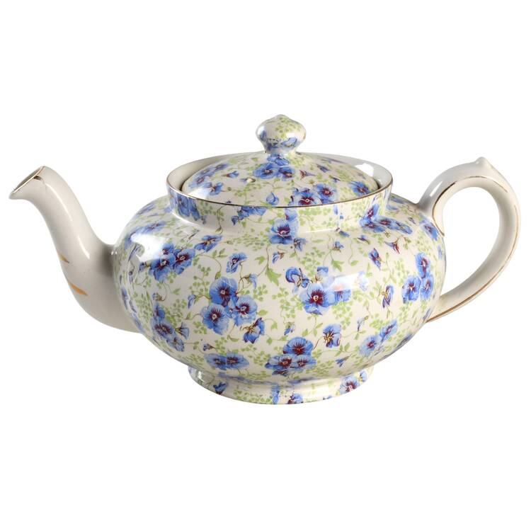 Pansy Teapot & Lid