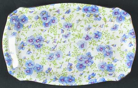 Pansy Tray for Creamer & Open Sugar