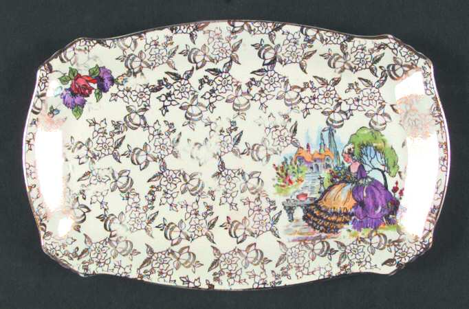 Pompadour Tray for Creamer & Open Sugar