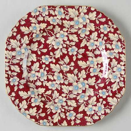 Royal Brocade Square Bread & Butter Plate by Lord Nelson