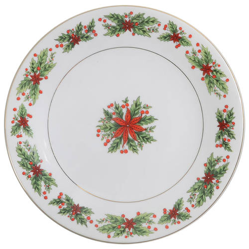 Holly Wreath Salad Plate
