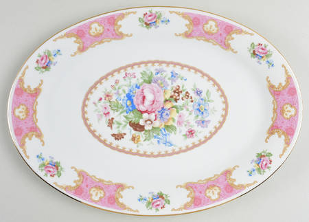 Spring Garden 14" Oval Serving Platter