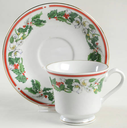 Footed Cup & Saucer Set
