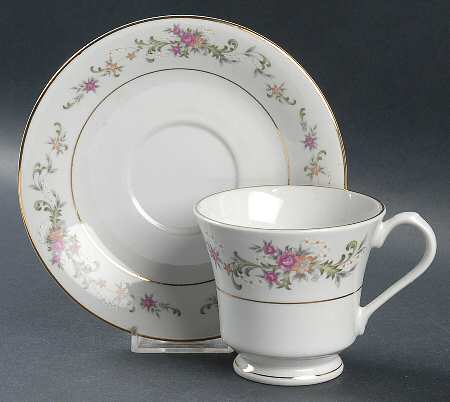 Summer Land Footed Cup & Saucer Set