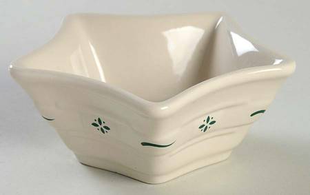 Woven Traditions Heritage Green 4" Star Shaped Bowl