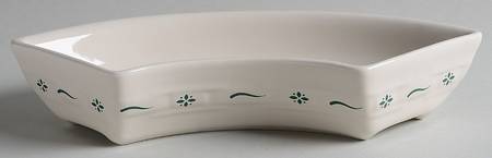 Woven Traditions Heritage Green Crescent Bowl