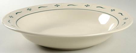 Woven Traditions Heritage Green 12" Large Salad Serving Bowl