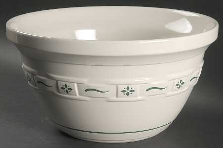 Woven Traditions Heritage Green 11" Mixing Bowl