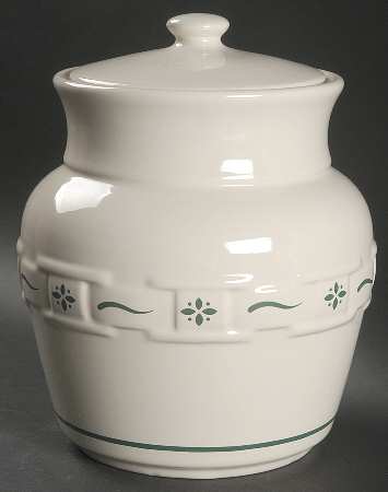 Woven Traditions Heritage Green Large Canister & Lid