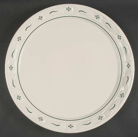 Woven Traditions Heritage Green 14" Chop Plate (Round Platter)