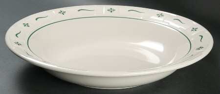Woven Traditions Heritage Green 12" Pasta Serving Bowl