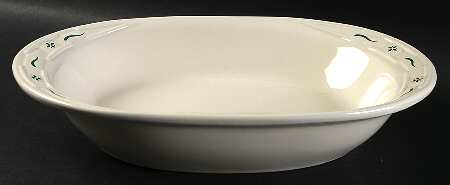 Woven Traditions Heritage Green 13" Oval Baker