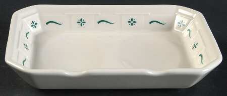 Woven Traditions Heritage Green Double Spoon Rest/Holder