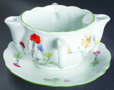 Wild Flower Gravy Separator & Underplate