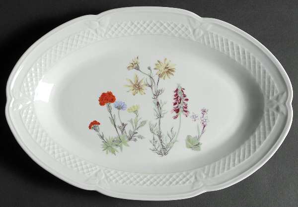 Wild Flower 14" Oval Serving Platter