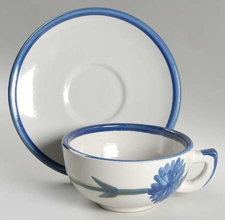 Bachelor Button Joke Cup & Saucer Set