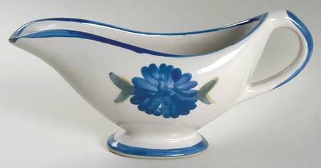 Bachelor Button Gravy Boat