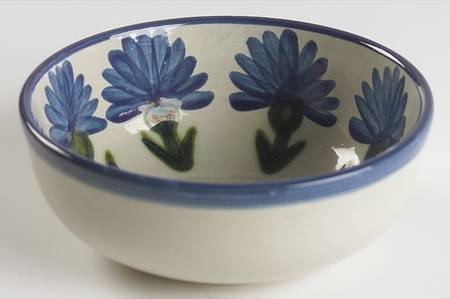 Bachelor Button Fruit/Dessert (Sauce) Bowl