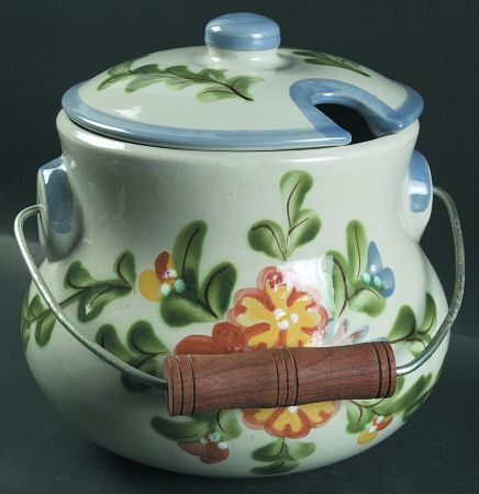 Country Flower Blue Tureen &  Lid