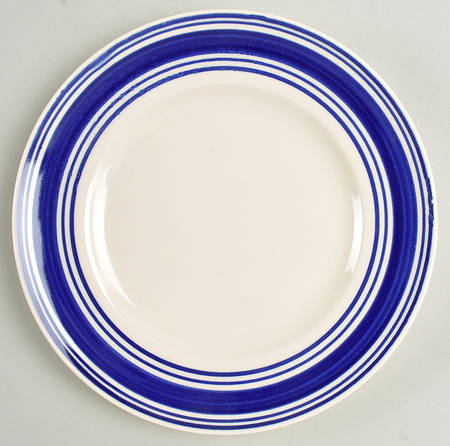 Farmstead Ticking Blue Salad Plate